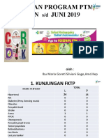 Evaluasi Cakupan Program PTM Jan Juni