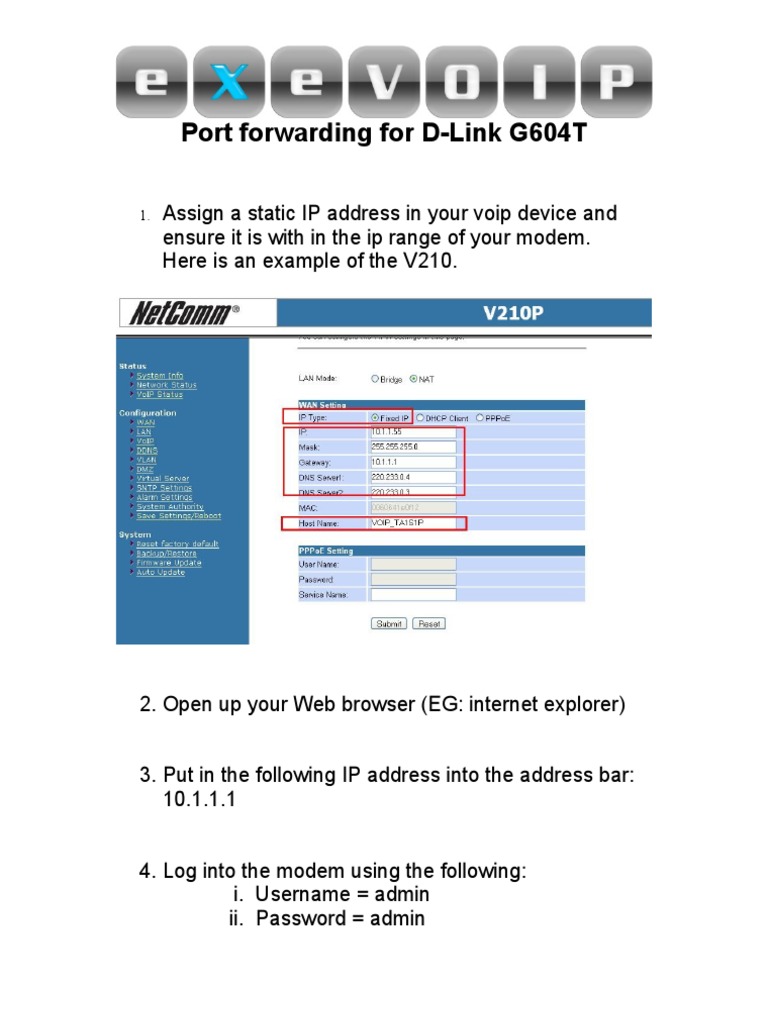 D-Link G604T Port Forwarding Guide | PDF | Computers