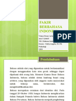 Fakir Berbahasa Indonesia