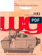 Pegasus (W&G) 500 I & 500 II Overlocks Instruction Manual