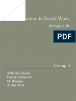 Introduction To Social Work.: BS English 5B