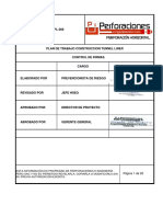 Hseq-Pl-008 Plan de Trabajo Tunnel Liner Rio Rimac