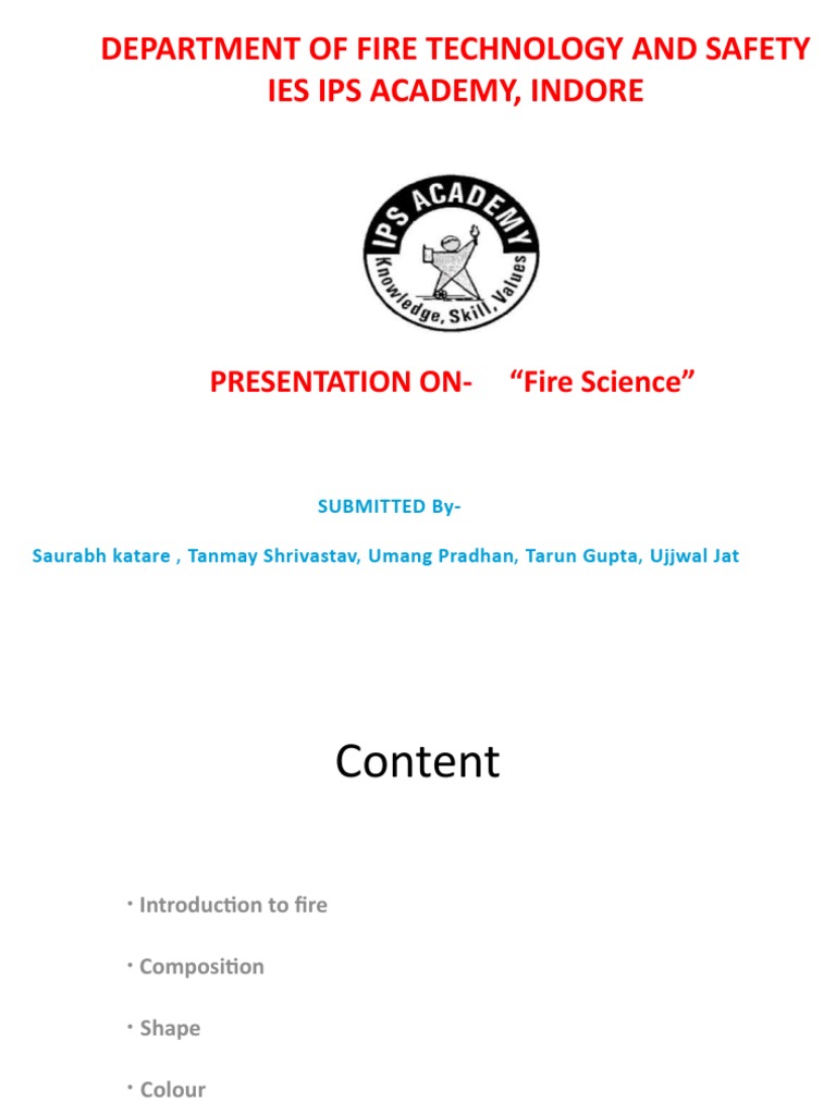 Understanding Fire Science Basics | PDF