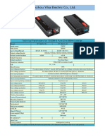 Wenzhou Yika Electric Co., LTD.: Technical Parameters For 1500W-B Pure Sine Wave Inverter