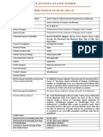 Notice Inviting On-Line Tender: Earnest Money Deposit