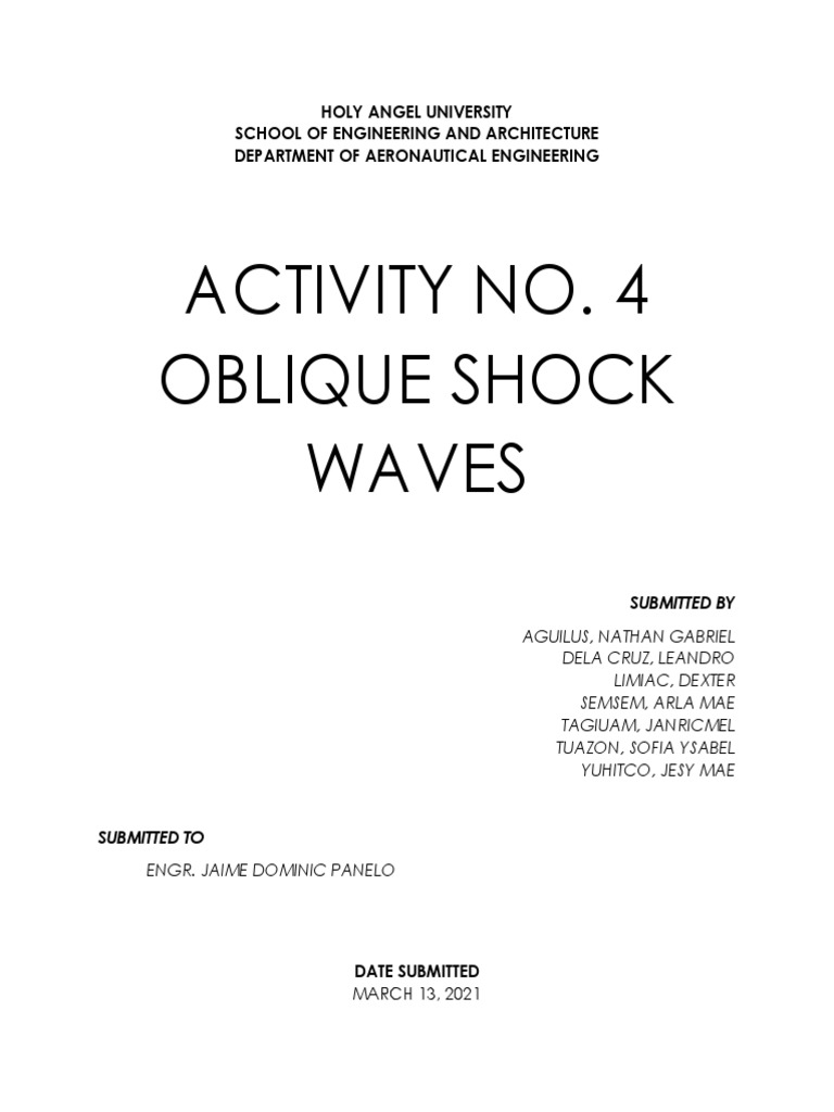 Oblique Shock Wave Analysis and Simulation | PDF | Shock Wave | Mach Number
