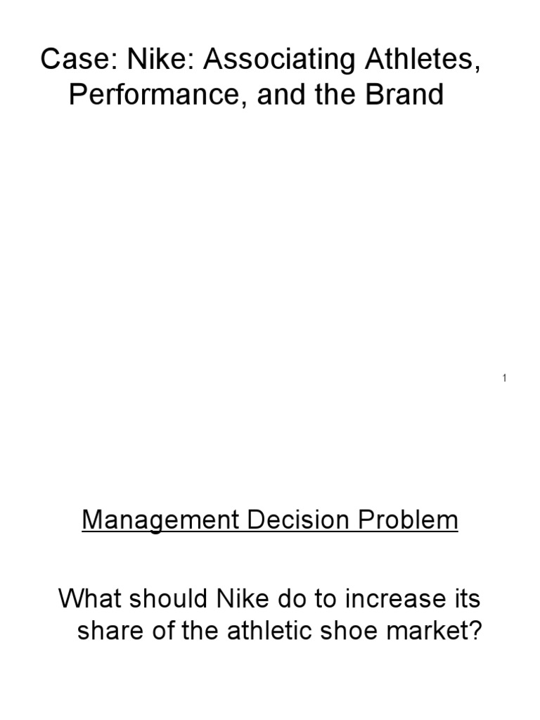 nike associating athletes performance and the brand case study solution