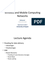 Wireless and Mobile Computing Networks: University of Gujrat