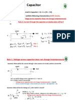 Capacitor: Charge Stored in Capacitor Q C X (V1 - V2) - Capacitor Exhibits Following Characteristics in