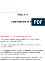 Chapter-5: Development of MIS