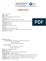 Lesson Plan:, 2016 Year of Study, Beginners/ Young Learners