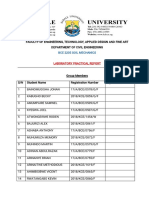 Soil Mechanics - Practical Report