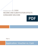 Voucher vs. Cash Income and Substitution Effects Consumer Welfare