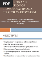 Role, Prospects, and Limitation of Homoeopathy