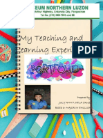 My Teaching and Learning Experience: Prepared By: July Ann P. Dela Cruz Bsed 3-Major in English