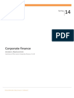 Corporate Finance: Anders Bäckström