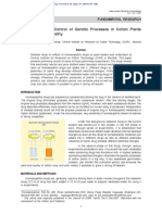 Management and Control of Genetic Processes in Cotton Plants Through Homoeopathy