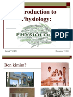 Introduction to Physiology: The Study of Homeostasis