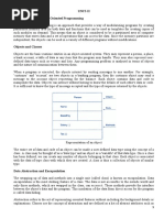 Unit-Ii Basic Concepts of Object-Oriented Programming