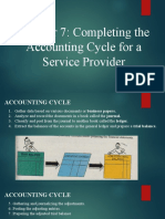 Chapter 7: Completing The Accounting Cycle For A Service Provider