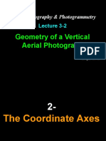 Lecture 3-2 - Geometry of A Vertical Aerial Photograph