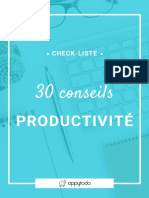 30 conseils de productivité - Check-liste Appytodo