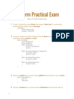 Midterm exam object-oriented programming