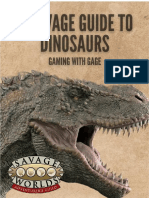 A Savage Guide To Dinosaurs Savage Worlds