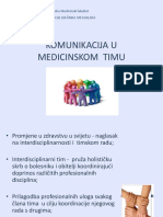Komunikacija U Medicinskom Timu Pds