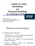 Financial Modeling by Using Spreadsheets