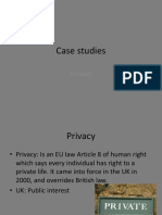 Case Studies: Privacy