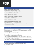 Reporting Verbs and Verb Patterns