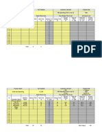 Process Capacity Table