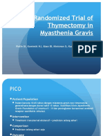 Thymectomy in Myastenia Gravis
