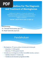 EANO Guidelines For The Diagnosis and Treatment of Meningiomas