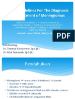 EANO Guidelines For The Diagnosis and Treatment of Meningiomas