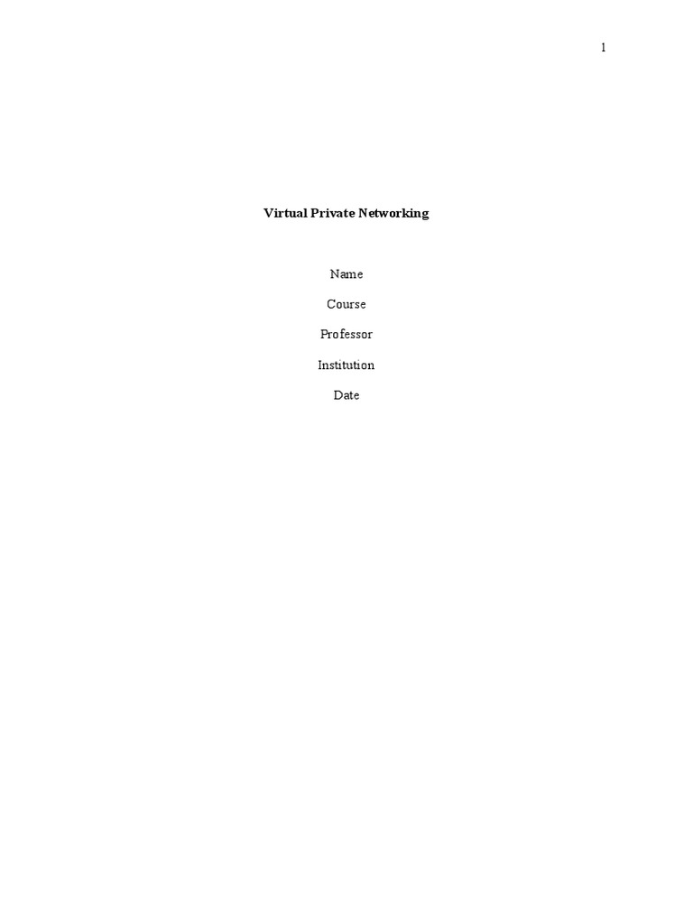 VPN Solutions for Remote Work Security | PDF | Virtual Private Network ...