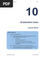 Graduation Tests - Course Notes