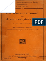 Der Alexanderroman Des Archipresbyters Leo (Pfister) (Heidelberg, 1913)