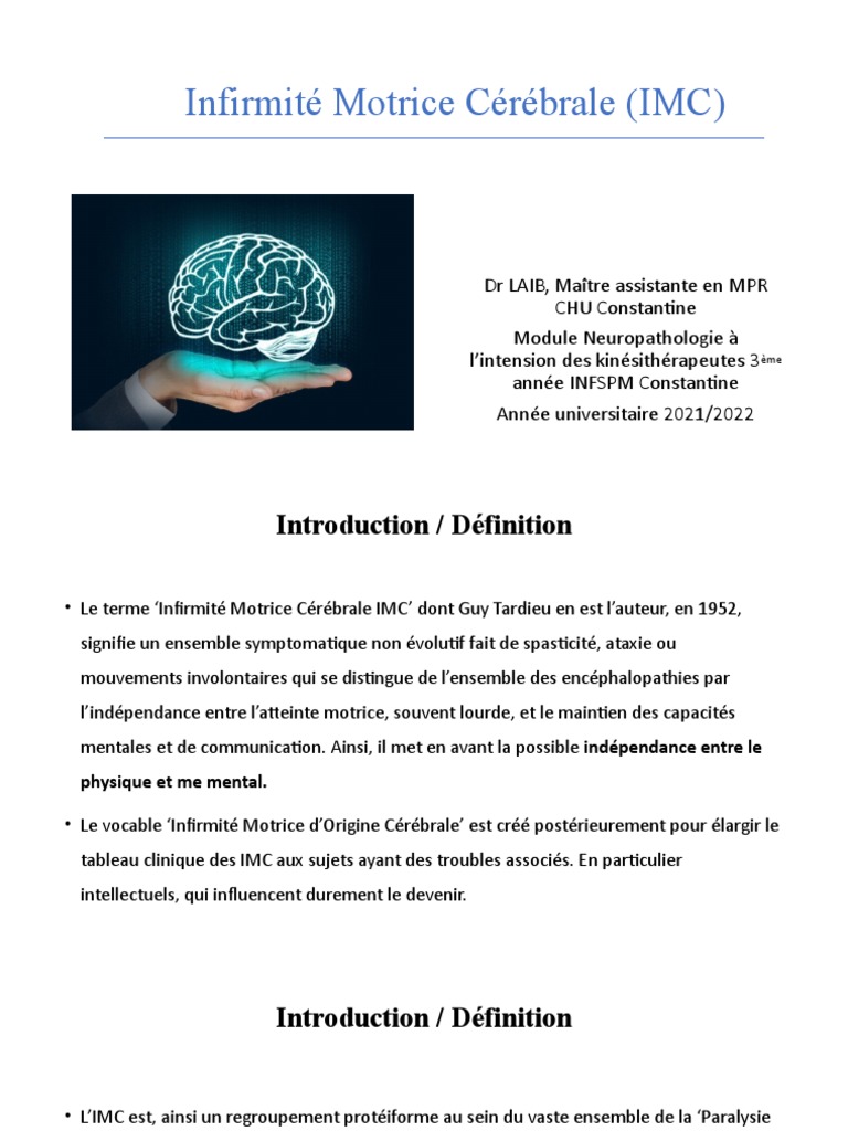 Infirmité Motrice Cérébrale | PDF | Infirmité motrice cérébrale ...