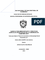 Agricultura Mercantilista y Practicas Agricolas Ancestrales en La Comunidad de Compañia