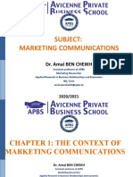 Subject: Marketing Communications: Dr. Amal Ben Cheikh