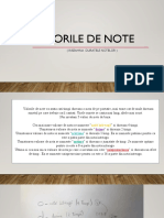 Valorile de Note