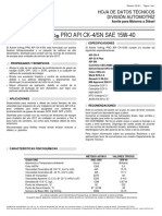 Aceite Diesel API CK-4 SN 15W-40