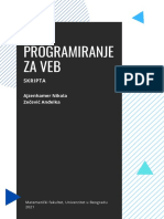 Programiranje Za Veb: Skripta