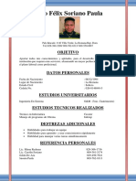 Curriculum Jairo Félix Soriano