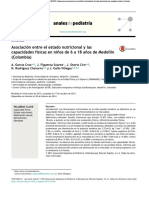 Estado nutricional vs capacidades físicas 6 -18 años medellín