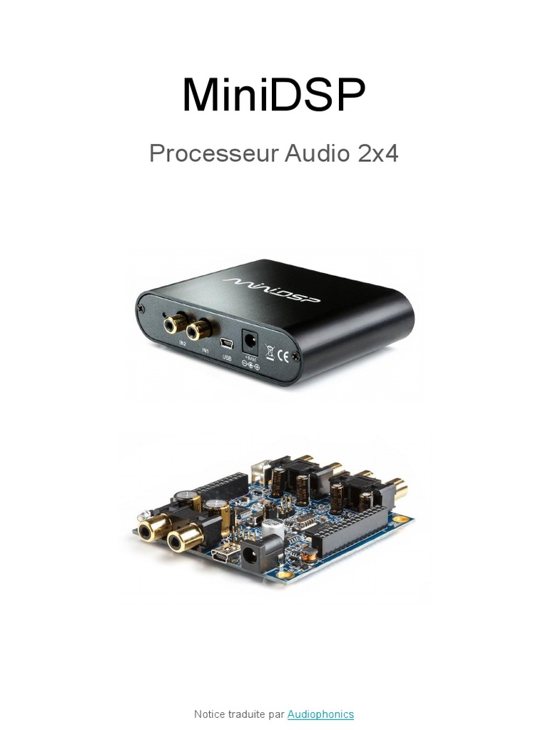 MiniDSP 2x4 - Notice | PDF | Installation (Programmes informatiques ...