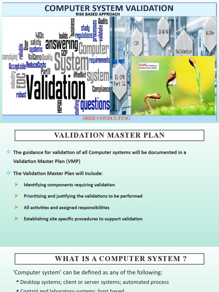 Risk Assessment For Computer System Validation | PDF | Verification And ...