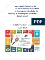 SDG Audit Report on Sierra Leone's Preparedness